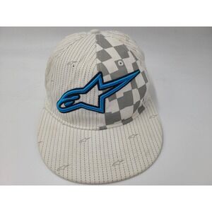 Alpinestars Flex Fitted (Seems M-L) Hat Cap Dirtbike Motocross Men Women White